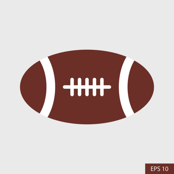 American football, Gridiron football, Rugby ball vector icon in flat style design for website design, app, UI, isolated on white background. EPS 10 vector illustration. American football, Gridiron football, Rugby ball vector icon in flat style design for website design, app, UI, isolated on white background. EPS 10 vector illustration. rugby league stock illustrations