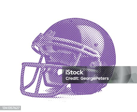 istock American football helmet with half tone dot pattern 1341357627