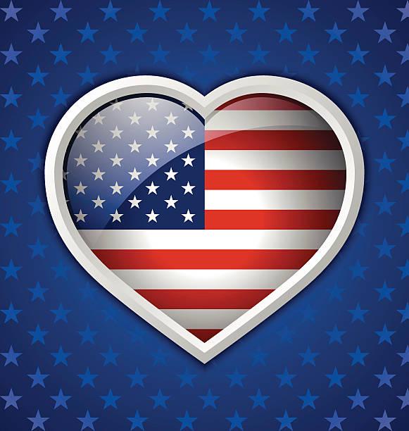 Download Royalty Free American Flag Heart Clip Art, Vector Images ...