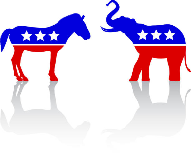 American Politics American politics. us republican party stock illustrations