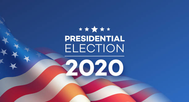 ilustrações de stock, clip art, desenhos animados e ícones de american presidential election 2020 background design. vector illustration - campaign