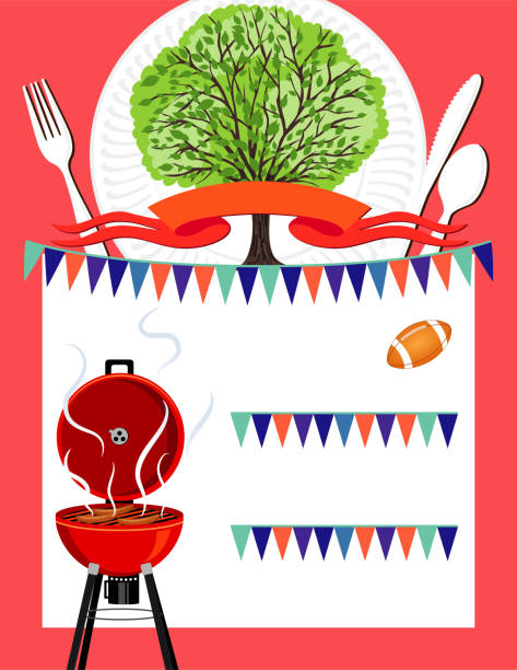 amily Reunion BBQ Invitation Template Family Reunion BBQ vertical Invitation Template with space for your text on a colourful background. Several layers for easier editing. Elements can be released form the clipping mask. drawing of family picnic stock illustrations