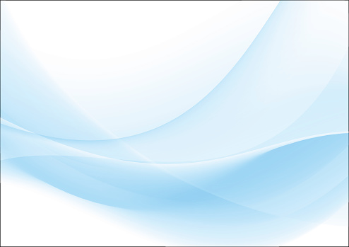 An abstract light blue and white wavy background