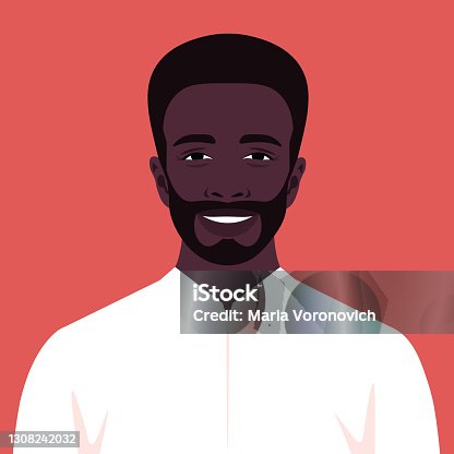 istock An African man is smiling. A happy businessman with a beard. A young politician. 1308242032