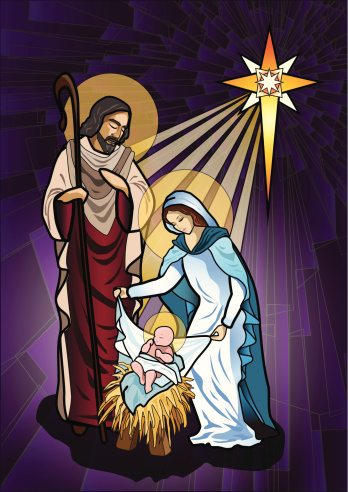 Mary And Joseph Clip Art, Vector Images & Illustrations - iStock