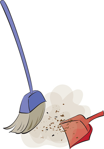 An illustration of sweeping brushes