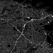 istock Anaheim, California Vector Map 1250060915