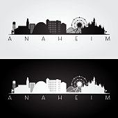 istock Anaheim usa skyline and landmarks silhouette 916824616