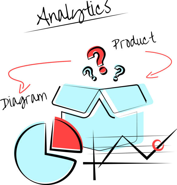 Analytics vector art illustration