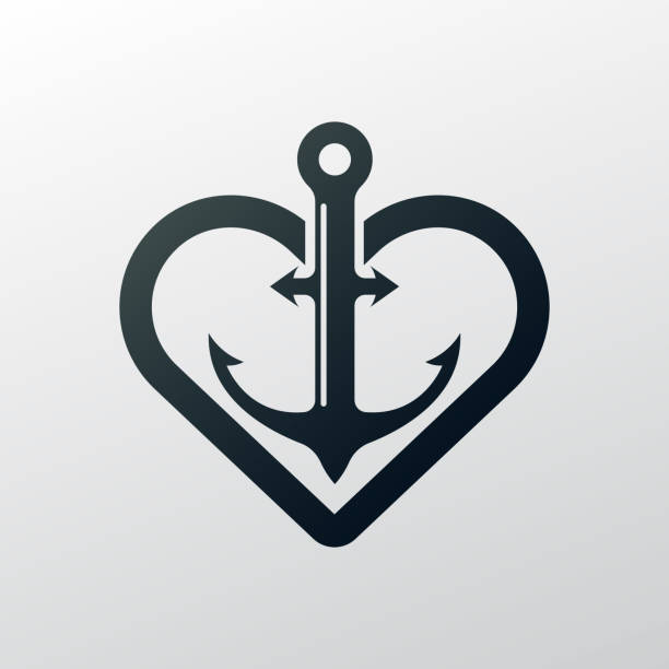 Anchor With Heart Illustrations, Royalty-Free Vector Graphics & Clip