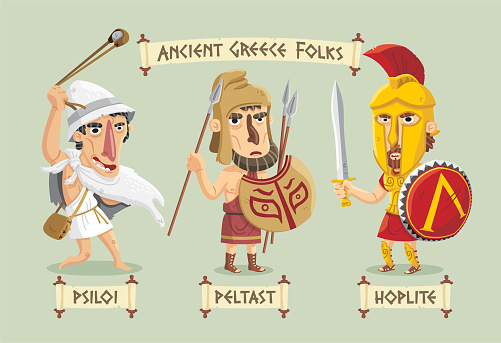 Ancient Greece characters set