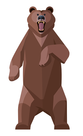 Angry Brown Bear
