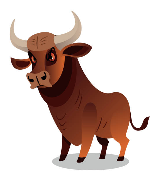 Angry bull Vector Angry bull nyse stock illustrations