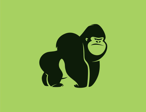 angry gorilla symbol vector illustration of angry gorilla symbol gorilla stock illustrations