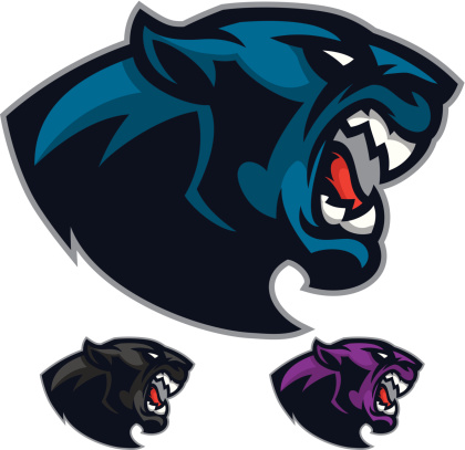 Angry Panther Mascot heads