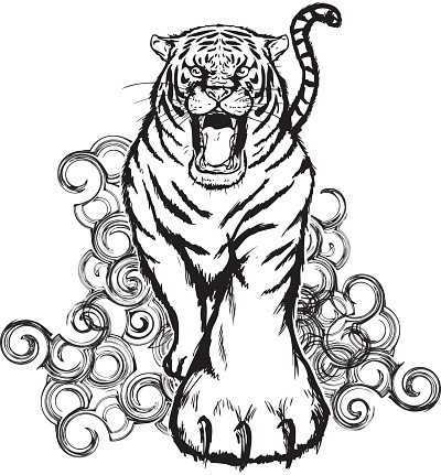 Angry Tiger Stock Illustration - Download Image Now - iStock