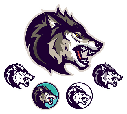 Angry wolf emblem