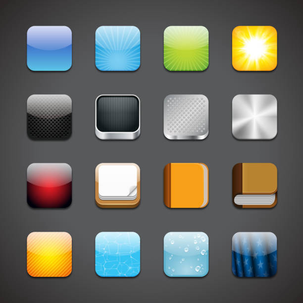 Vector illustration of some app icons. 