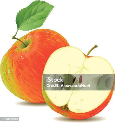 istock Apple and a half 139490703