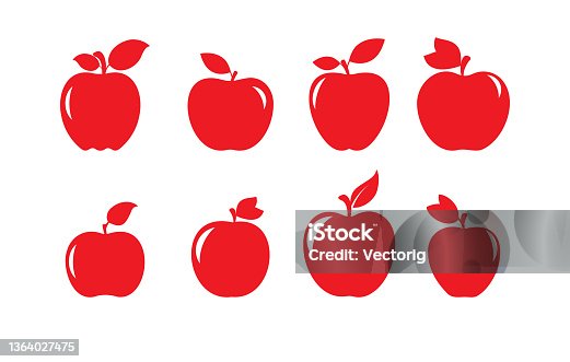 istock Apple Icon 1364027475