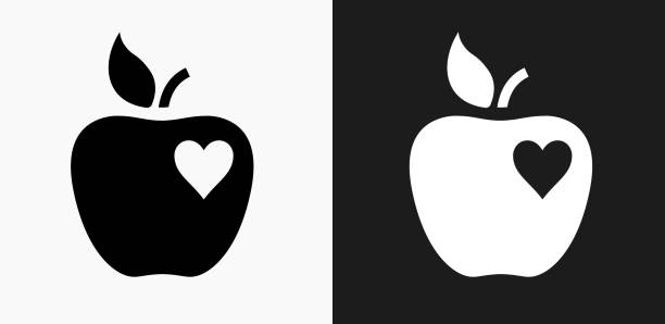Best Heart Shaped Apple Illustrations, Royalty-Free Vector ...