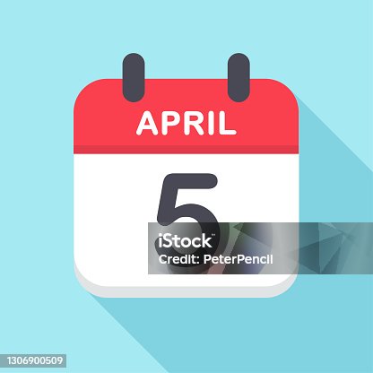 istock April 5 - Calendar Icon 1306900509