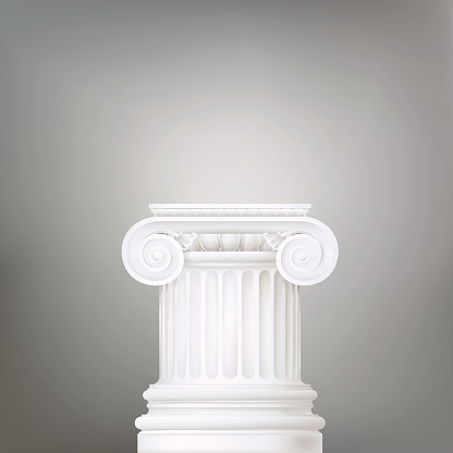 architectural background , ionic column