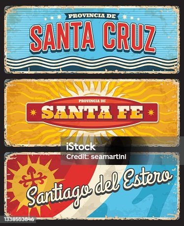 istock Argentina provinces travel grungy tin signs 1338553846