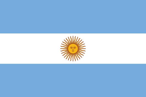 Argentina Vector of nice Argentina flag. argentina stock illustrations