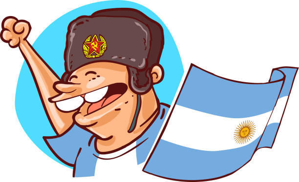 Cartoon Of A Argentina Flag Illustrations, Royalty-Free Vector Graphics