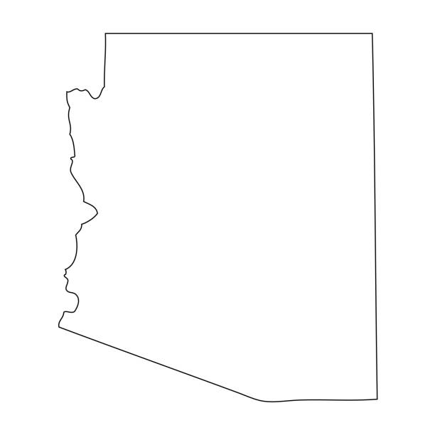Arizona State Map Outline