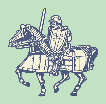 Armored Knight on Horseback