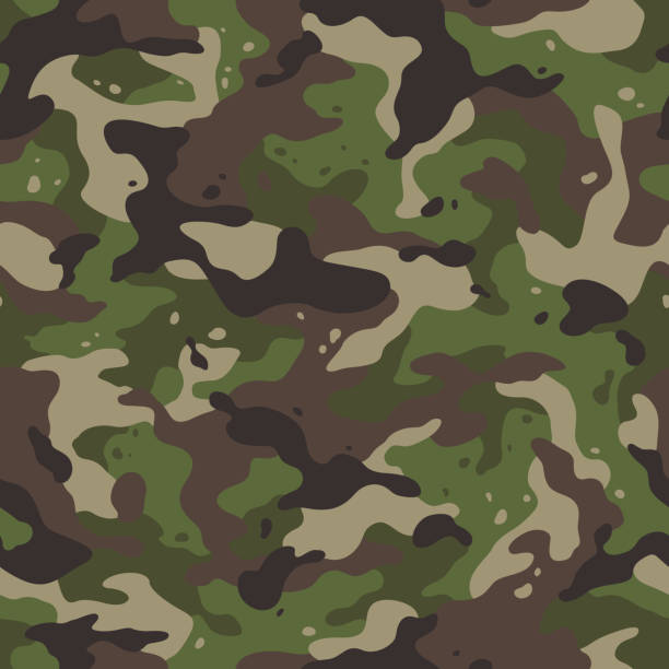 stockillustraties, clipart, cartoons en iconen met leger camouflage - camouflage