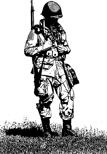 WW2 Army Combat Soldier