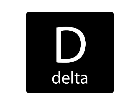 NATO Army Phonetic Alphabet Letter Delta