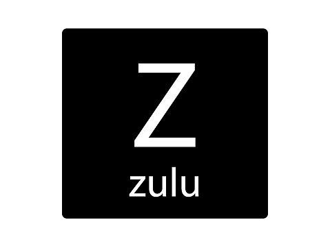 NATO Army Phonetic Alphabet Letter Zulu