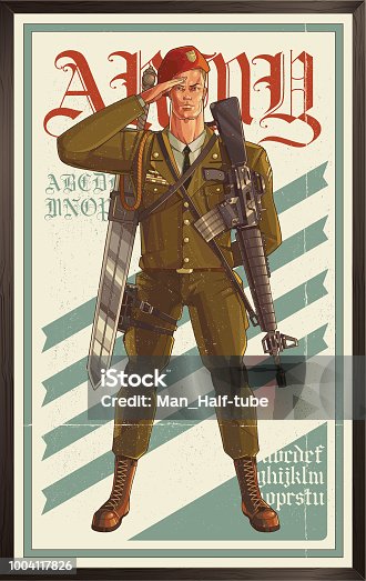 istock Army poster 1004117826