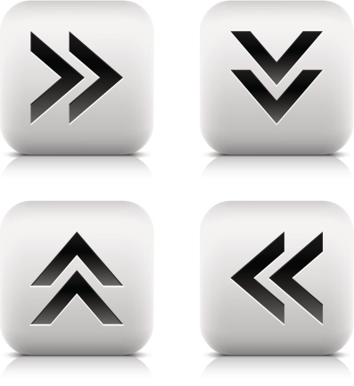 Arrow icon. 1 credits. Right, down, left, up sign button