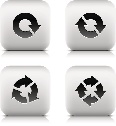 Arrow icon rotation, refresh, reload, reset, loop, spin sign button