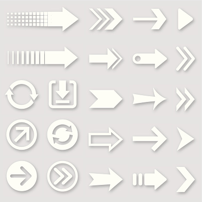 Arrows, design elements.