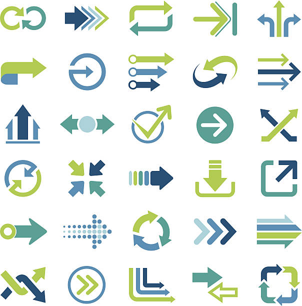 Arrows Arrows, design elements. growth symbols stock illustrations