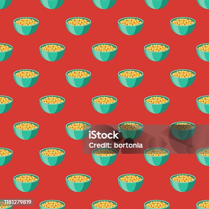 istock Arroz Rojo Mexican Food Pattern 1181279819