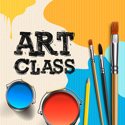 Art Class Workshop Template Design Kids Art Craft Education Creativity Class  Concept Vector Illustration Stock Illustration - Download Image Now - iStock