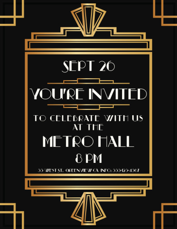 Art Deco Invite