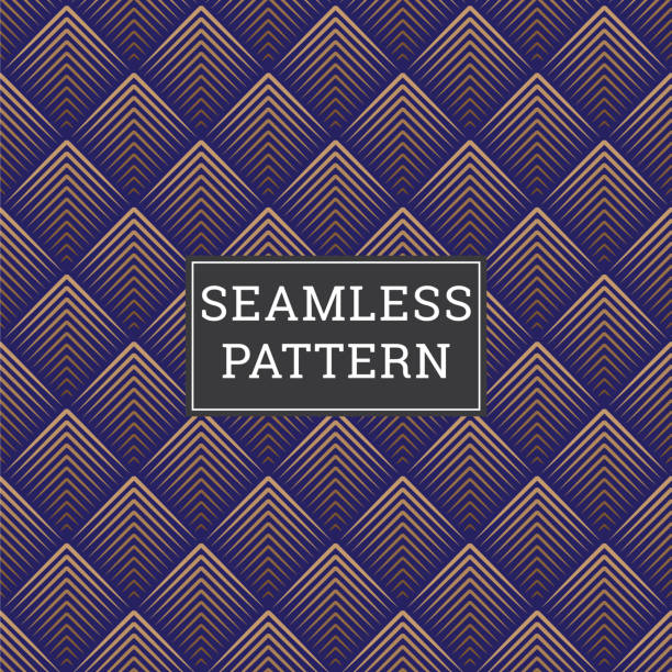 Art Deco Seamless Geometric Pattern vector art illustration