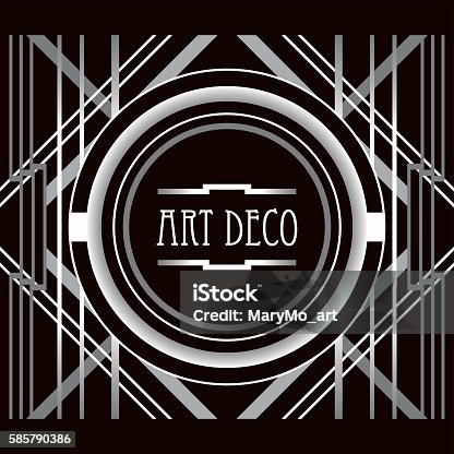 Art Deco Clip Art Gatsby Vector Cricut SVG File