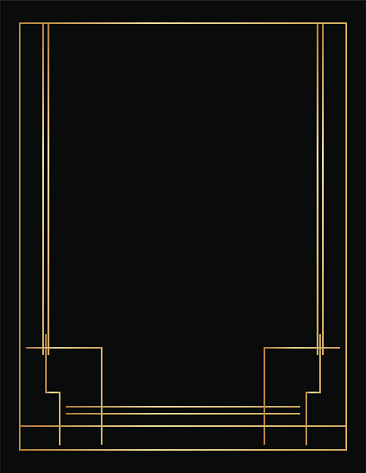 Art Deco Style Template With Room For Text