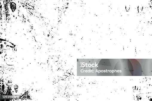 istock Art illustration, grunge texture background vector, textured grungy black vintage design element in old distressed paper or border illustration, scratches and grungy lines for photo overlay frame template 1393155916