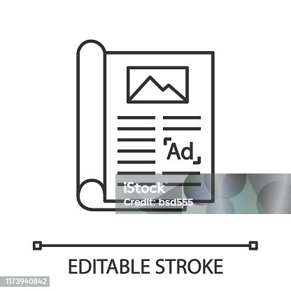 istock Article linear icon 1173940842