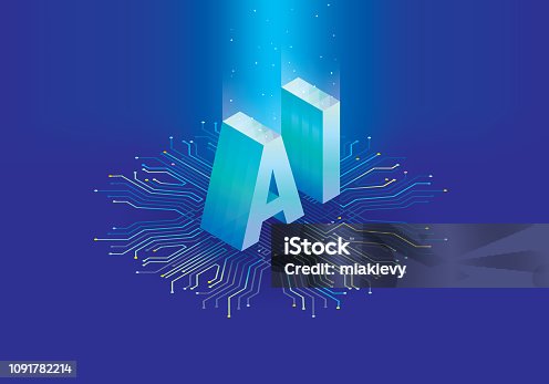 istock Artificial intelligence chip 1091782214